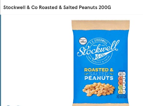 roasted salted peanuts British love to have them with a beer 200 grams packets ( pack of 4)