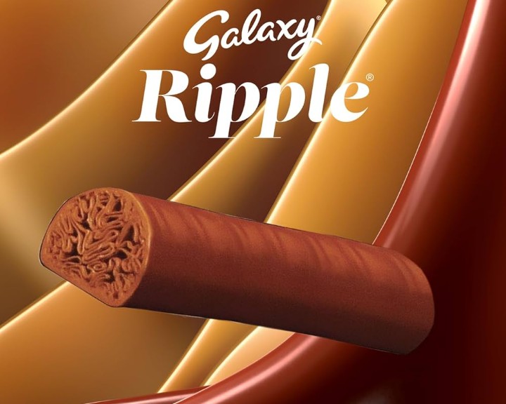 British Galaxy Ripple Milk Chocolate Bars 4 pack 120g(pack of 2)8 bars total